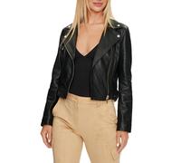 Marciano Guess giubbino chiodo in pelle nero 44