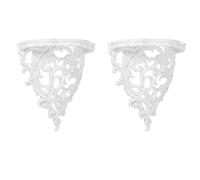 Marclix 2 mensole decorative in stile barocco per soggiorno, fiori, da appendere alla parete, piccole