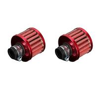 Marclix 2 pezzi 12mm filtro aria cono recupero olio vapore auto rosso