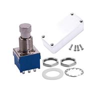 Marclix 2 set di accessori: 1 set di pedali per chitarra a 9 pin e 1 set Stomp Box Effects 1590A Style Pedal Enclosure