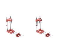 Marclix 2 x Localizzatore di Trapano Localizzatore di Punzonatura Tutto Metallo con Scala Localizzatore di Precisione Regolabile Strumento di Punzonatura Fai da te per la Lavorazione del Legno