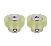 Marclix 2pcs 100mm Ruota di Misura Industriale Ruota Encoder Alluminio Poliuretano per Misurare Encoder Rotante