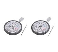 Marclix 3X Movimento NH36 Crown at 3.8 O'Clock Orologio Meccanico Sostituzione Movt per Diver's Mod Sub 24 Jewels Data, Nero Font