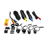 Marclix Telecamera posteriore Vista Panoramica Surround View 1080 P AHD +Sinistra+Front+Rear View Camera System per Android Auto Radio