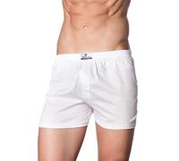 marcLuis - Boxer Economico in Morbido Cotone Jersey Mercerizzato, Confezione da 6 Pezzi, Colore: Bianco, Taglia XXXXXXL