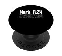 Marco 11:24 Versetto biblico Religioso Cristiano PopSockets PopGrip Adesivo
