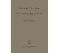 Marco Bormann Der Begriff der Natur (Tascabile) Reihe Philosophie