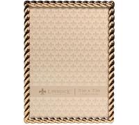 Marco de metal con dise o de cuerda de Lawrence Frames, 5 x 7, dorado