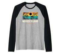 Marco Island Florida Design retrò Marco Beach FL Maglia con Maniche Raglan