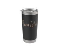 Marco Island Florida Vintage design elegante Bicchiere termico in acciaio inox doppia parete