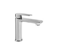 Marco Mammoliti | Miscelatore Monocomando Lavabo Cletia Cromo in Ottone, Altezza Bocca 125mm, 18,4x17,5x5cm