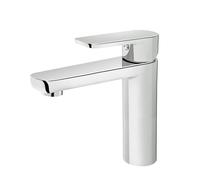 Marco Mammoliti | Miscelatore Monocomando Lavabo Maibel Cromo in Ottone, Altezza Bocca 111mm, 17,8x16,5x4,5cm