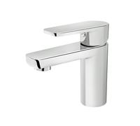 Marco Mammoliti | Miscelatore Monocomando Lavabo Maibel Cromo in Ottone, Asta Saltarello Inclusa, Altezza Bocca 84mm, 14,3x13,8x4,5cm