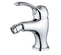 Marco Mammoliti | Miscelatore Rubinetto Bidet Monocomando romo in Ottone con Asta Saltarello e Piletta, Stile Retrò, 15,5x13,7x5,9cm