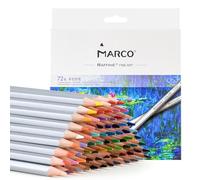 MARCO Matite Colorate a Base di Olio - 72 Colori, Mine Grosse a Gesso - Formato Esagonale, Ideali per Illustrazioni e Graffiti - Perfette per Principianti e Amanti della Pittura