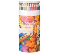 MARCO Matite colorate a olio a 72 colori, esagonali, pre-appuntite, infrangibili, ideali per artisti, adulti e studenti dai 14 anni, set con portapenne