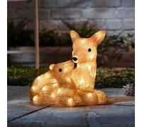 Marco Paul Doe and Fawn Luci Natalizie a LED - Decorazioni Da Giardino Resistenti Alle Intemperie, Grandi Figure Natalizie per Interni Ed Esterni