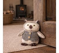 Marco Paul - Fermaporta a forma di gufo grigio, in poliestere, peso 1 kg, design unico, fermaporta a forma di animale, accessori decorativi per camera da letto, soggiorno, corridoio