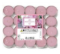 Marco Paul - Set di 20 candele profumate profumate per 7 ore di combustione, candele profumate a lunga combustione, decorazione per la casa, per eventi, Natale (rosa)