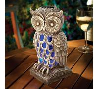 Marco Paul - Zapper elettrico a forma di gufo, ornamento da giardino, portatile, per interni ed esterni, per la casa, alimentato a batteria, trappola per insetti e parassiti, antitarme