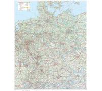 MARCO POLO Große Deutschlandkarte mit Ländergrenzen, plano in Hülse: 99 x 121,5 cm 1:800000