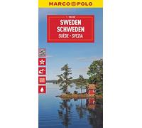 Marco Polo Maps Sweden: Wegenkaart Schaal 1 : 900.000 - NUOVO