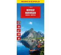 Marco Polo Marco Polo Norway Travel Map: Road Map for Road Trips wit (Tascabile)