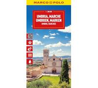 MARCO POLO Reisekarte Italien 08 Umbrien, Marken 1:200.000: Straßenkarte und Autokarte mit sehenswerten Strecken, Highlights und digitaler Erweiterung