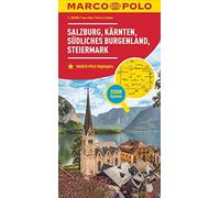 Marco Polo Wegenkaart 02 Salzburg, Karinthië: Wegenkaart Schaal 1 : 200.000 - N