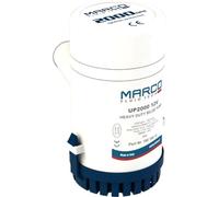 Marco-Pompa Sentina Marco UP 2000 126 Lt/min Modello: 160 160 12 Prevalenza m: 4 Bocca mm: 31,8 mm - 1' 1/4" Portata Lt/min: 126 Lt/min - 2000 gp Consumo Amp.: 12A Dimensioni: 200x96 V: 12