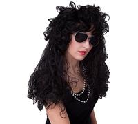 Marco Porta 408 - Parrucca Vamp Lady Senza Occhiali, Un Formato, Nero
