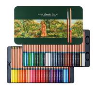 MARCO Premium Pastelli acquerellabili - 72 colori, massima qualità, pennello incluso, ideale per studenti d'arte sopra i 14 anni e professionisti, regalo in latta di ferro - Serie 3120