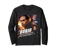 Marco Rubio 2028 Make Democrats Cry Again Action Poster Maglia a Manica