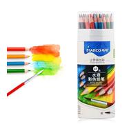 MARCO Set di matite colorate per bambini, 48 colori, pastelli idrosolubili in formato esagonale, buona qualità da colorare, serie D4320, ideale per studenti e principianti, regalo per l'inizio della