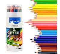 MARCO Set di matite colorate per bambini - 48 colori, spesse mine a gesso per olio serie D4300, ideale come regalo per l'inizio della scuola, per studenti e principianti