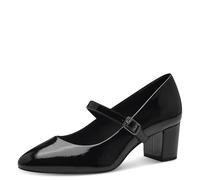 MARCO TOZZI 2-22452-43-Pompa Cinturino, Scarpe décolleté Donna, Black Patent, 40 EU