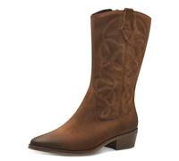 MARCO TOZZI 2-25343-43 Bootie Zip+Slip da Donna, Stivali Western, Cognac, 39 EU