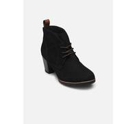 MARCO TOZZI Stivaletti Donna con Lacci Eleganti con Tacco a Blocco, Black Comb, 40 EU