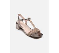MARCO TOZZI Sandali Donna con Tacco con Cinturino Regolabile Glitterati, Multicolore (Rose Met Comb), 36 EU