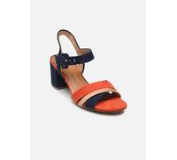 MARCO TOZZI Sandali Donna con Tacco Eleganti Vegani, Blu (Navy Comb), 40 EU