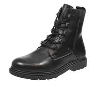 Marco Tozzi Anfibi In Pelle Con Cerniera Nero - Donna Scarpe Stivaletti