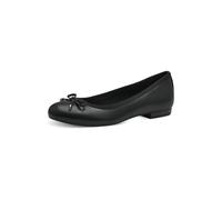MARCO TOZZI Ballerine Donna con Fiocco Vegane, Nero (Schwarz), 39 EU