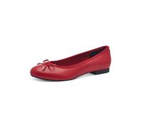 MARCO TOZZI Donna Ballerine Morbido Feel Me Plantare Morbida Fodera Interna Vegano Vegano, Rosso (Red), 41 EU