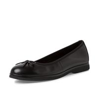 MARCO TOZZI Ballerine da Donna in Pelle con Fiocco, Nero, 37 EU