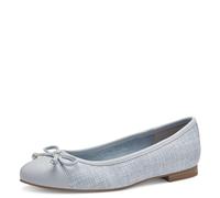 MARCO TOZZI Ballerine Donna con Fiocco Vegane, Blu (Polar Comb), 38 EU