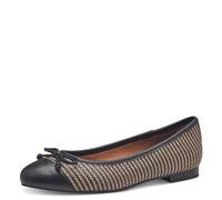 MARCO TOZZI Ballerine Donna con Fiocco Vegane, Nero (Black Comb), 38 EU