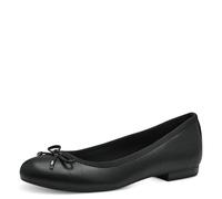 MARCO TOZZI Ballerine Donna con Fiocco Vegane, Nero (Schwarz), 37 EU