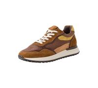 Marco Tozzi by Guido Maria Kretschmer Sneaker da Uomo Piatte in Pelle con Suola Spessa, Mocca Saffron, 43 EU