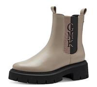 MARCO TOZZI by Guido Maria Kretschmer Stivaletti Chelsea Donna in Pelle Sintetica Zeppa, Marrone (Taupe Comb), 38 EU