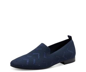 MARCO TOZZI Ciabatte da donna con tacco a blocco, punta rotonda, blu navy, 41 EU